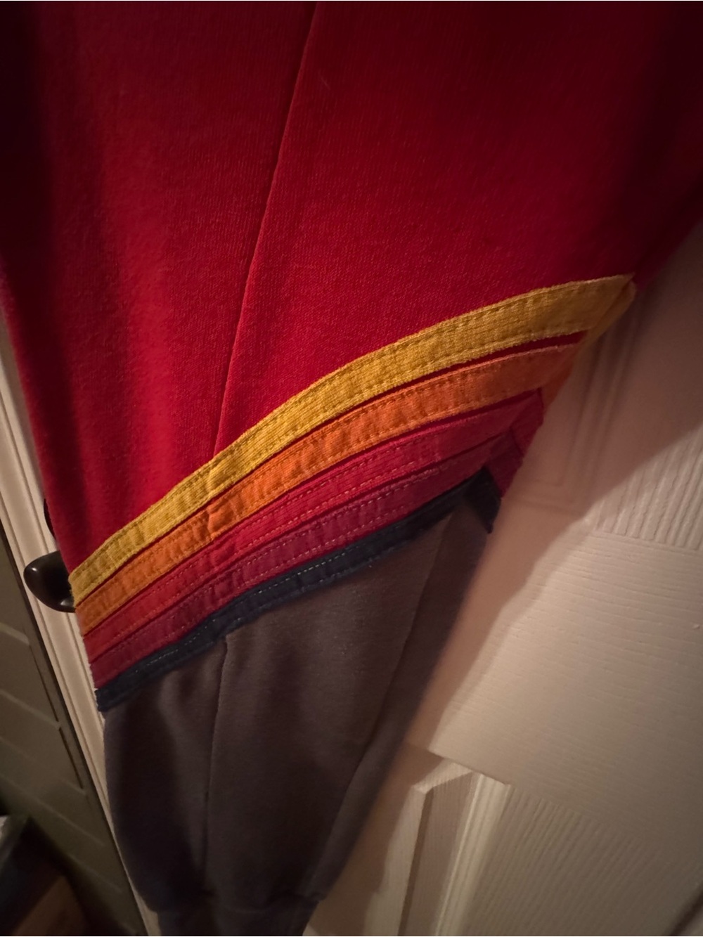Aviator Nation SET Red & Gray Crop Hoodie (XS) Sweatpants (M) w/classic Stripe - Picture 11 of 11